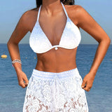 Laluna® | Elegantní bikiny set z jednobarevné krajky