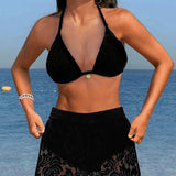 Laluna® | Elegantní bikiny set z jednobarevné krajky