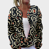 Gabriela - Podzimní květinový cardigan