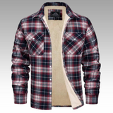 Tiago - Trucker kabát pruhovaný fleece