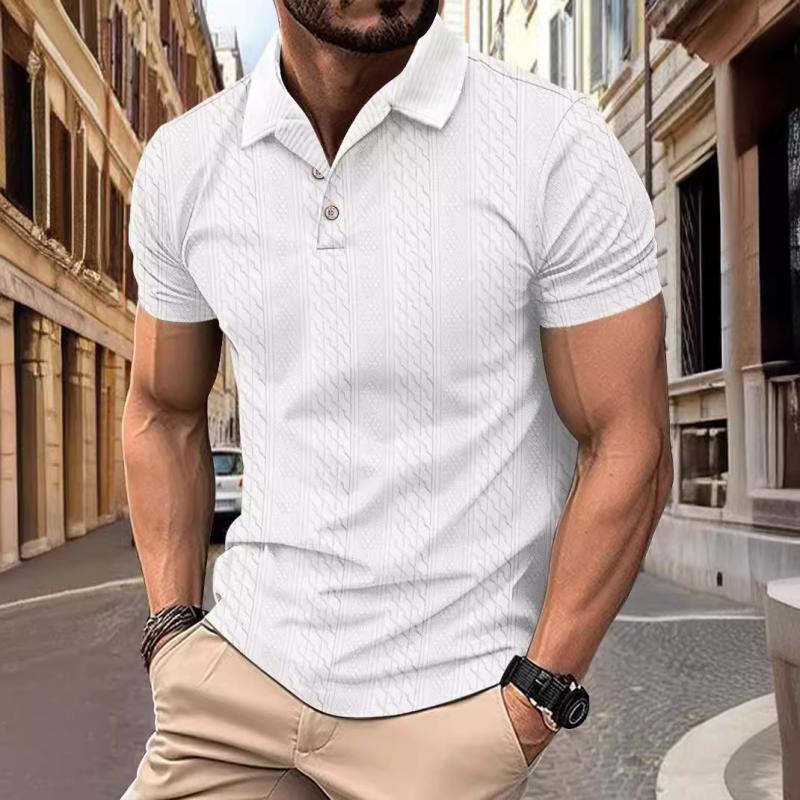 Polo košile - Relaxovaná Jacquard textilie