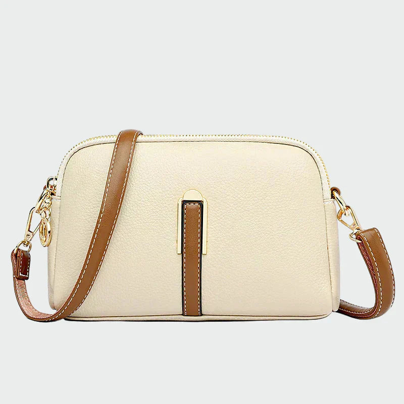 Elegantní kožená crossbody taška