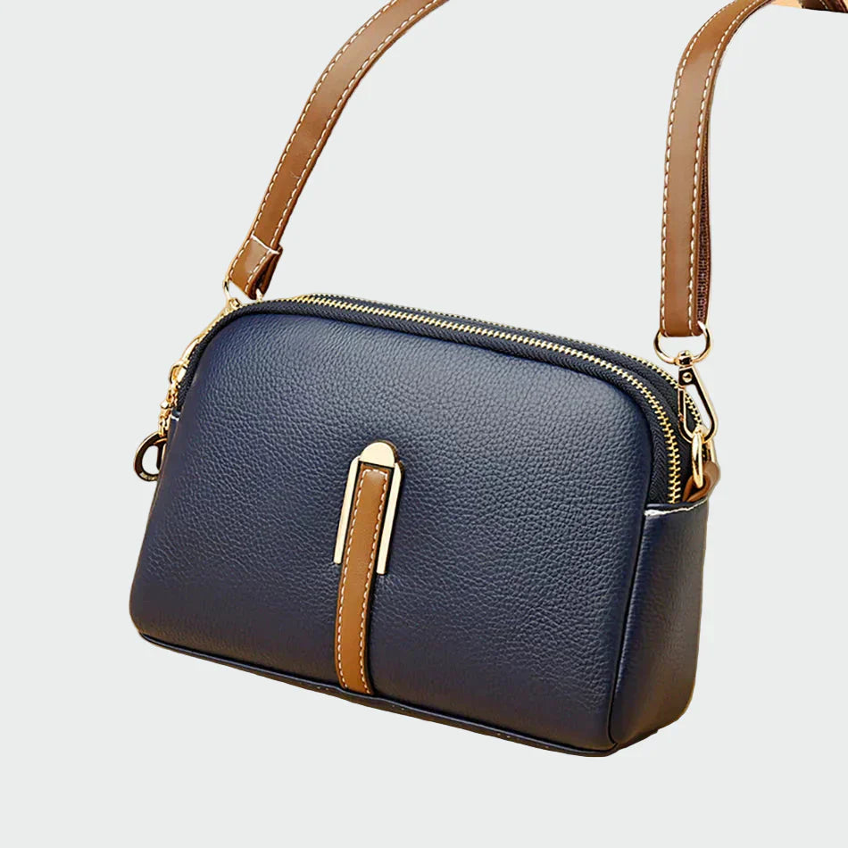 Elegantní kožená crossbody taška