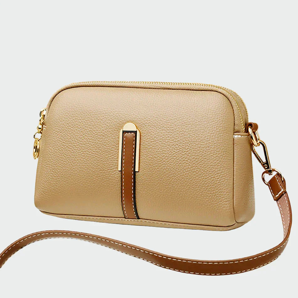 Elegantní kožená crossbody taška