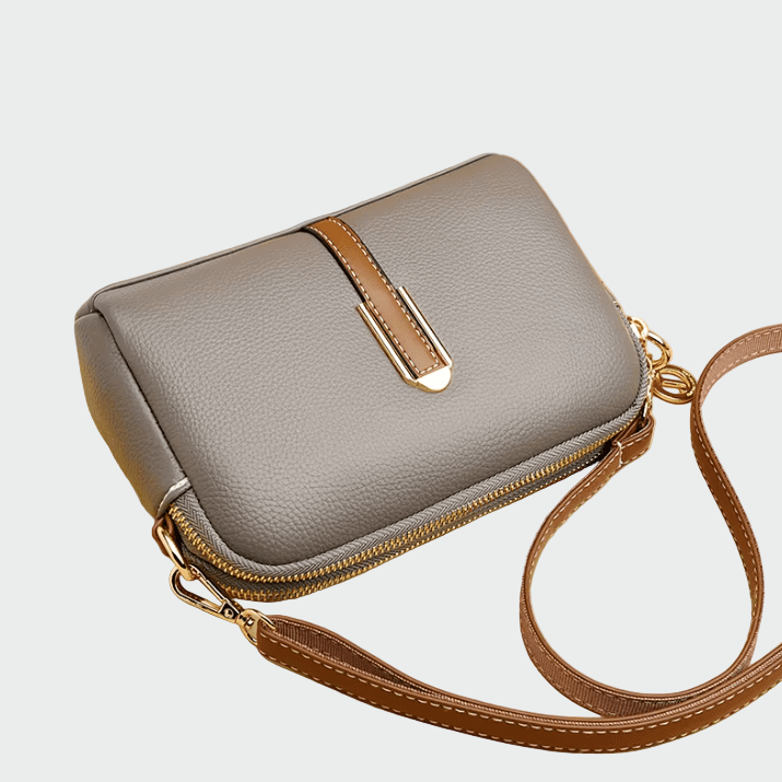 Elegantní kožená crossbody taška